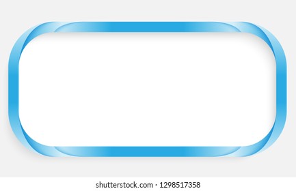 Blue text frame with place for your text