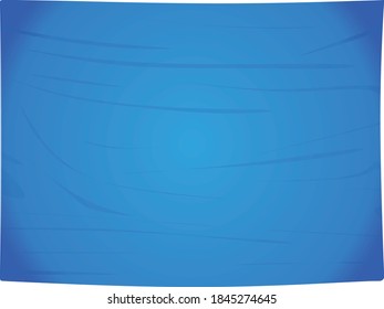Banner textil azul. ilustración vectorial