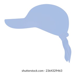 Tapa plegable textil azul. ilustración vectorial