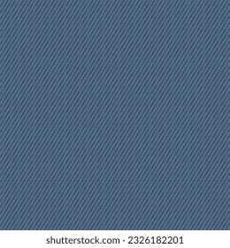 Blue textile material with a twill pattern. Sturdy cotton cloth. Fabric texture background. Abstract vector.