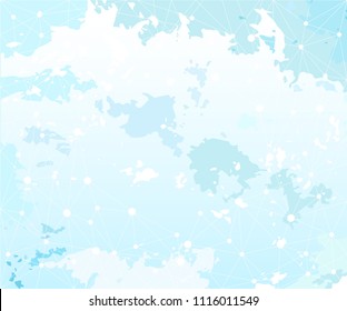 Blue texture. Abstract background for your design. Geometric style. Lines and dots. 