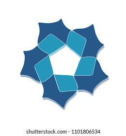 Blue texture icon banner