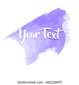 Blue Texture Paint Stain Illustration. place for text. Hand drawn brush stroke vector design element. vector illustration
