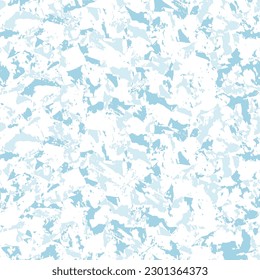 Blue texture seamless vector pattern. Distressed ice winter texture. watercolor background.	