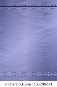 Blue Textured Metallic Background With Copy Space
