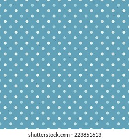 Patrón sin inconvenientes de punto de polka texturizado azul