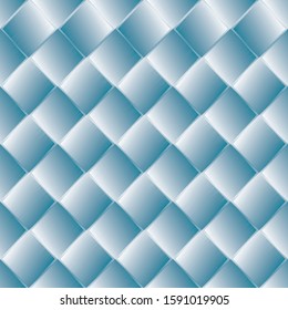 blue textured, seamless pattern, paper cut squares,sky-blue  background. Volume effect. Scribble effect. Industrial steel effect