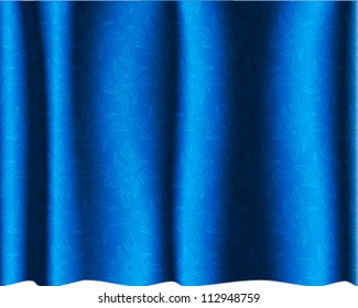 A Blue theater curtain