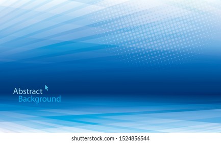 Blue theme perspective modern geometric abstract background.