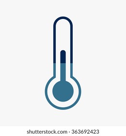 Blue Thermometer icon