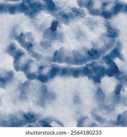 Blue Tie Dye Brush. Denim Gradient Circle. Tie Dye Print Mark. Dyed Grunge Repeat. Blue Spot Pattern. Splash Dyed Background. Vector Japanese Tie Dye. Grunge Batik. Seamless Pastel Tie Die.