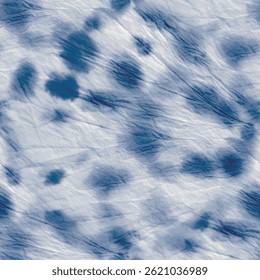 Blue Tie Dye Paint. Tie Dye Grunge Spot. Dirty Seamless Circle. Blue Mark Pattern. Seamless Stripe Texture. Ink Print Repeat. Grunge Peace. Vector Ink Background. Splash Shibori Tie Dye.