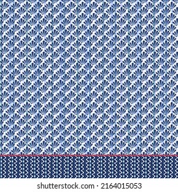 blue  tie-dye textures border pattern design