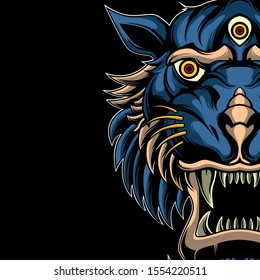 blue tiger poster for commercial use