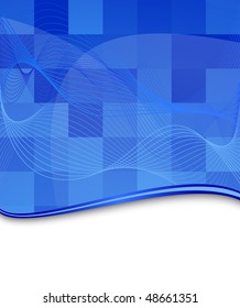 Blue tile background template. Vector EPS 10