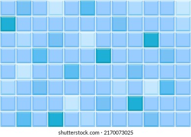 Blue Tile Seamless Pattern Swimming Pool Stock Vector (Royalty Free