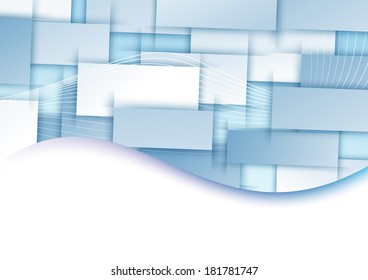 Blue tile transparent background template. Vector illustration