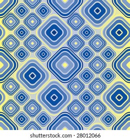 Blue tiles. Seamless vector pattern