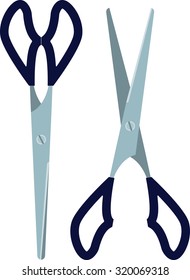 Blue tint scissors