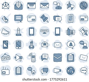 Blauer Farbton und Farbton editierbarer Vektorsymbol - Sternzeichen-Vektorgrafik, fröhliche Weihnachten-Nachricht, Handy, Sprecher, Post, Büro, Lautsprecher, Netzwerk, Zelle, Sprecher, Papierstift, Zwischenablage