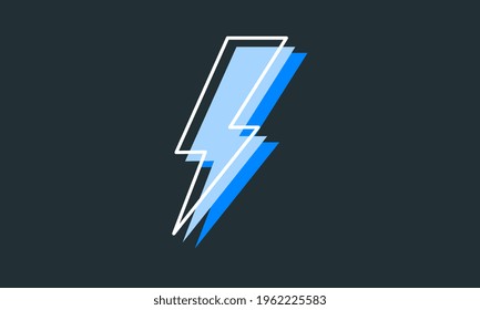Blue tipple thunder flash light