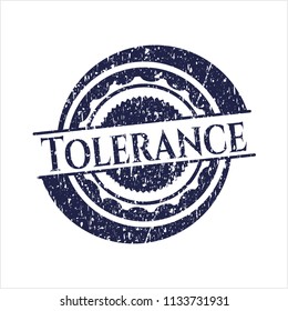 Blue Tolerance distressed rubber seal