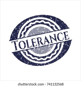 Blue Tolerance rubber grunge texture seal