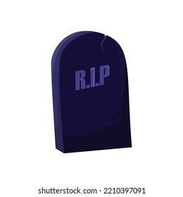Blue tombstone for Halloween stuff in vector format