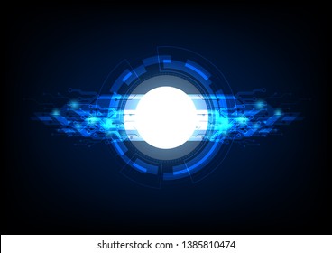 Blue tone background related to technology.