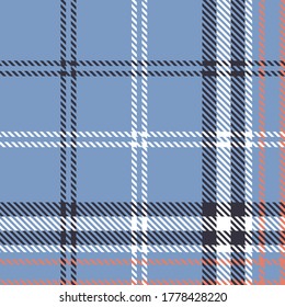 Blue tone colors tartan plaid seamless pattern.Texture from plaid, clothes, tablecloths, shirts, dresses, paper, bedding, blankets and other textile products