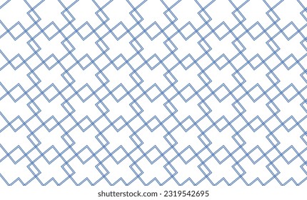 diamante de tono azul patrón de repetición sin fisuras, diseño de imagen repleto para impresión de tela o papel tapiz, pared abstracta azul, patrón de superposición de línea azul
