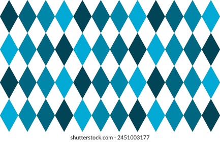 blue tone gradient diamond checkerboard repeat pattern, replete image, design for fabric printing