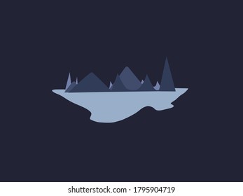 Blue tone with iceberg background