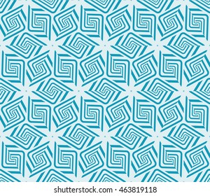 Blue tone. Seamless vector illustration depicting repetitive geometric patterns.