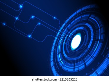 Blue tone technology abstract background, digital data and sound wave concept design,
modern high-tech communication.