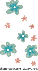 blue tone theme art work for decoration