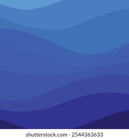 fundo de vetor de ondas de tom azul