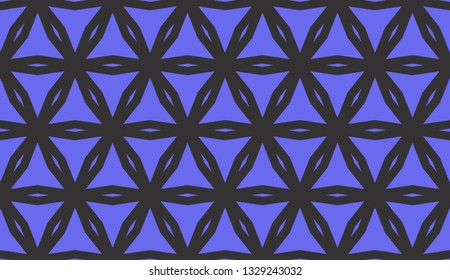 Blue tones. Geometric design seamless pattern. Vector illustration