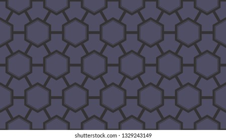 Blue tones. Geometric design seamless pattern. Vector illustration