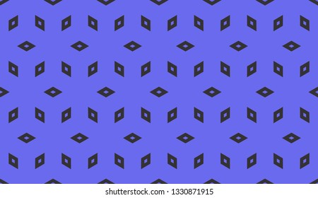 Blue tones. Geometric design seamless pattern. Vector illustration