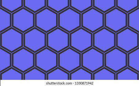 Blue tones. Geometric design seamless pattern. Vector illustration