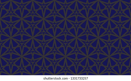 Blue tones. Geometric design seamless pattern. Vector illustration