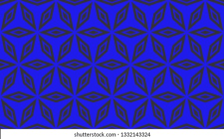 Blue tones. Geometric design seamless pattern. Vector illustration