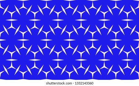 Blue tones. Geometric design seamless pattern. Vector illustration