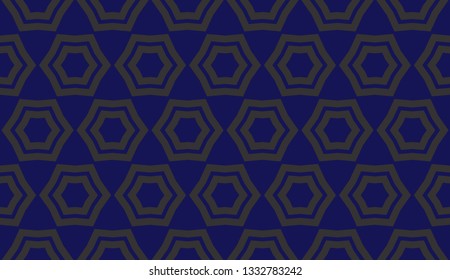 Blue tones. Geometric design seamless pattern. Vector illustration