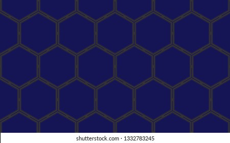 Blue tones. Geometric design seamless pattern. Vector illustration