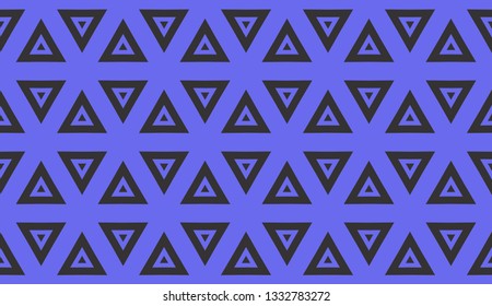 Blue tones. Geometric design seamless pattern. Vector illustration