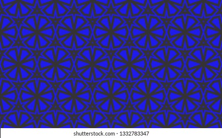 Blue tones. Geometric design seamless pattern. Vector illustration