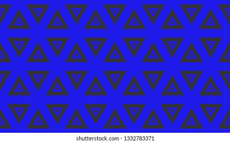 Blue tones. Geometric design seamless pattern. Vector illustration
