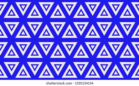 Blue tones. Geometric design seamless pattern. Vector illustration
